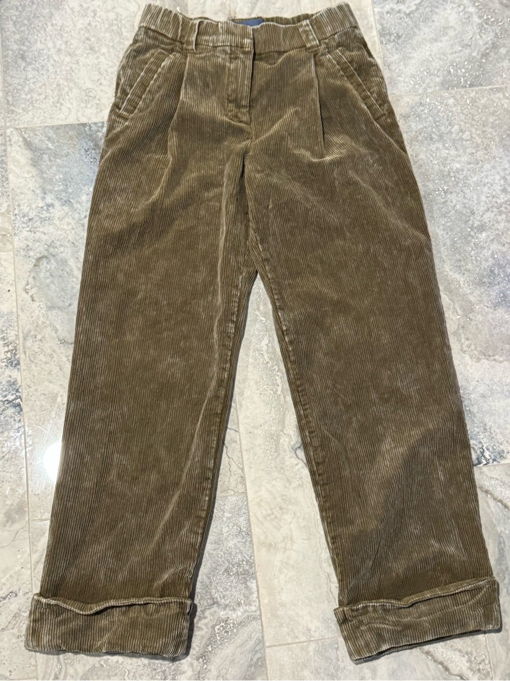 Democracy Olive Green Corduroy Trousers